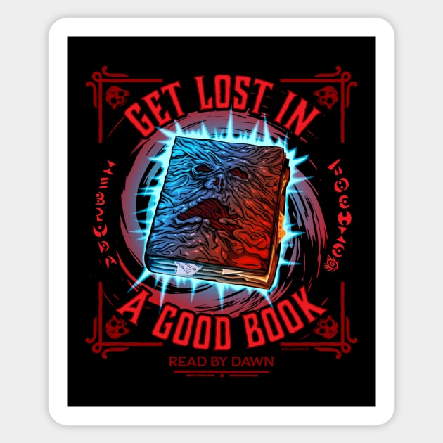 Get Lost In A Good Book Sticker by MoniWolf